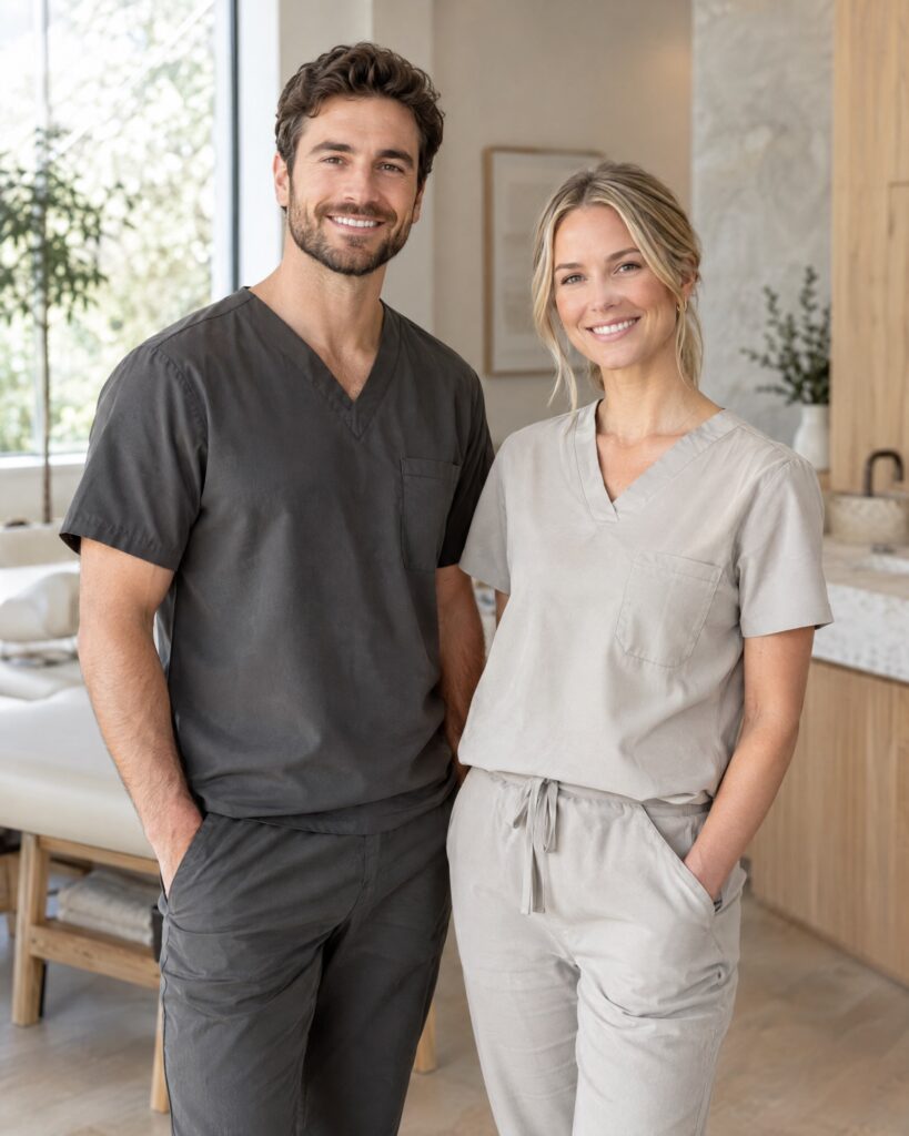 A studio team of two practitioners